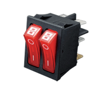DOUBLE MINI INTERRUPTEUR LUMINEUX