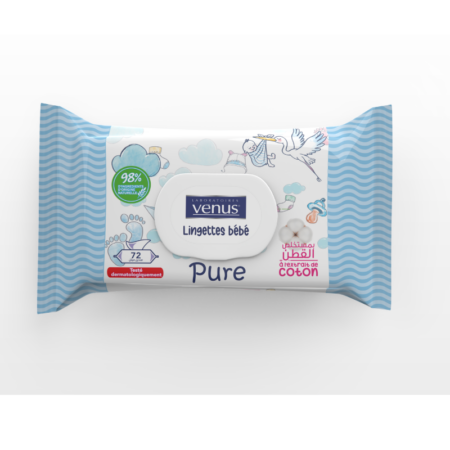 Lingettes bébé Pure
