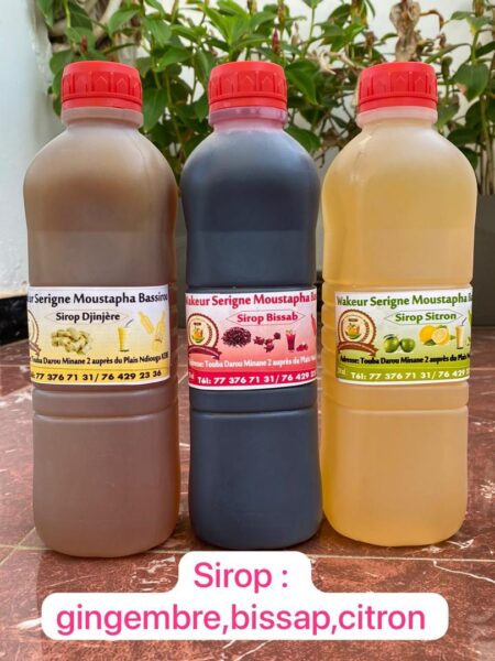 Sirop citron bissap gingimbre 1l